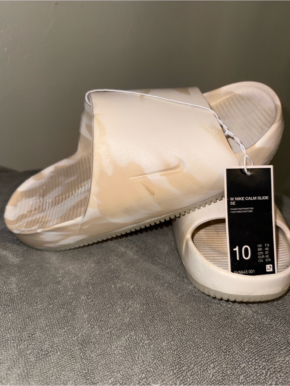 Nike Women Calm Slide SE - Phantom/Beige